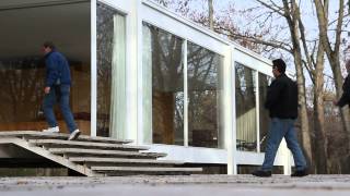 Farnsworth house by Mies Van der Rohe [upl. by Annahvas]