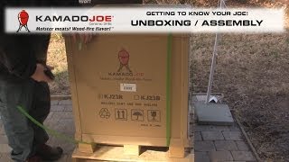 Kamado Joe  Unboxing and Assembly [upl. by Noicpesnoc]