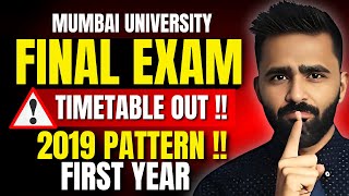 TIMETABLE OUT  FIRST YEAR FINAL EXAM 2019 PATTERNPRADEEP GIRI SIR [upl. by Claudianus]