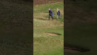 Rory McIlroys DAD makes incredible holeout 🙌 [upl. by Nimzay831]