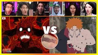 6 Tails Naruto Vs Pain  Reaction Mashup Naruto Shippuden 167 ナルト 疾風伝 [upl. by Okika]