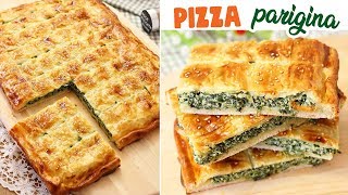 PIZZA PARIGINA RICOTTA E SPINACI  RICETTA FACILE E VELOCE  pronta in 5 minuti [upl. by Folly496]