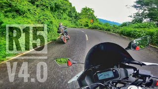 Yamaha R15 V4 Pure Riding Exhaust Note  Rongtong Darjeeling [upl. by Pooley]