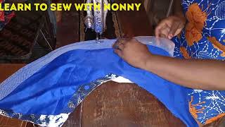 How to attach Crinoline Horse hair Braid to a peplum [upl. by Lerej783]