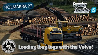 TRANSPORTING WOOD TO CLEAR THE LANDING  FS22  Forestry  Holmåkra 22  Timelapse  E13 [upl. by Codel]