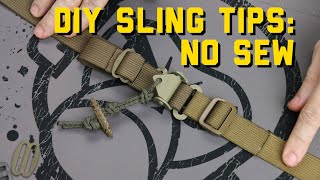 DIY Weapon Sling Tips  NO SEW [upl. by Ecirp]