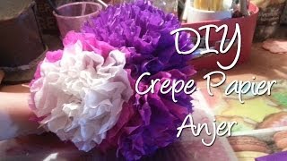 Hoe maak je crepe papier anjers Leuke feest versiering DIY [upl. by Komarek]