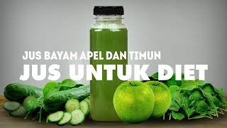 Resep Jus Sayur Bikin Langsing  Cara Membuat Jus Sayuran Hijau Untuk Diet [upl. by Rebliw]