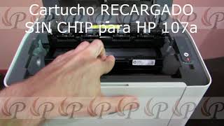 Como Imprimir test de prueba y consumibles de impresora 🖨️ HP 107a  100  103  108 [upl. by Irep]