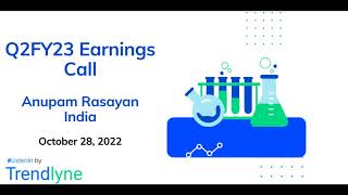 Anupam Rasayan India Earnings Call for Q2FY23 [upl. by Buffo246]