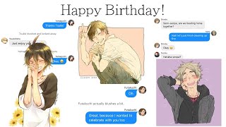 Happy Birthday Yamaguchi Futakuchi and Semi  haikyuu texts [upl. by Nednerb366]