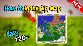 How to make a big map on minecraft Quick amp Easy [upl. by Ajay]