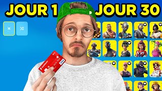 J’ai acheté toute la boutique Fortnite pendant 30 jours… je suis ruiné [upl. by Guild]