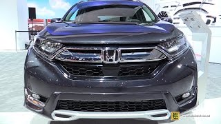 2017 Honda CRV Touring  Exterior and Interior Walkaround  2016 LA Auto Show [upl. by Mohandis]