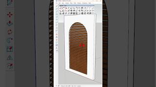 How to create horizontal louvres on selected face in sketchup using the 1001bit tools plugin [upl. by Bullard]