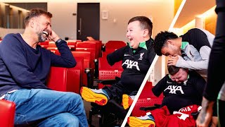 “Once In A Lifetime”  Klopp Diaz amp LFC Squads Emotional Surprise For Inspirational Dáire [upl. by Tat]