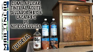 Cómo APLICAR Tinta al Aceite Universal Sellador 48 y Laca 48 [upl. by Rondon]