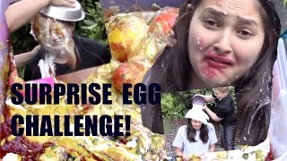 Surprise Egg CHALLENGE FUNNY CHALLENGE The TOYTASTIC Sisters [upl. by Engracia301]