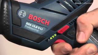 Bosch GSA 108 VLI Professional Cordless sabre saw [upl. by Aciraa182]