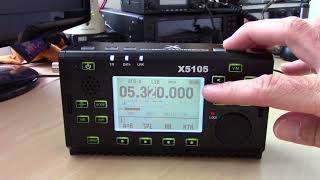 Xiegu X5105 NEW QRP Portable HF Radio Complete Review And Demo HF6m [upl. by Billy]