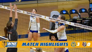 WNE Womens Volleyball vs Anna Maria College  942024 [upl. by Coryden]