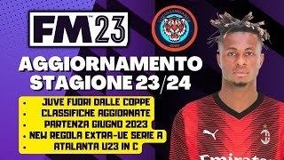 GIOCARE A FM24 CON AGGIORNAMENTO DATA REGOLE amp ROSE ALLA STAGIONE 2324 CON FOOTBALL MANAGER 2023 [upl. by Lavine582]