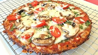 The Best Cauliflower Pizza Crust Recipe That Wont Fall Apart [upl. by Icyac]