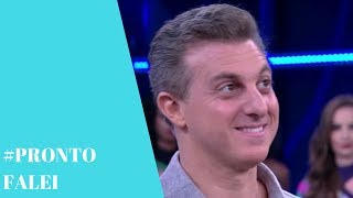 No Domingão do Faustão Luciano Huck fala sobre sua candidatura à presidência [upl. by Aw257]