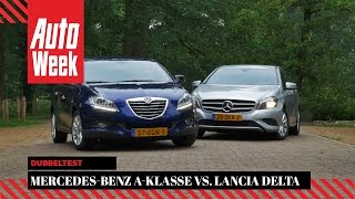 Mercedes A180 vs Lancia Delta  AutoWeek Dubbeltest [upl. by Ingelbert366]