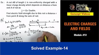 Class 12 Physics  Electrostatics  51 Solved Example14 on Electrostatics  JEE amp NEET [upl. by Yardley]