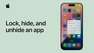 How to lock hide and unhide an app on iPhone or iPad  Apple Support [upl. by Onez]