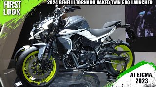 2024 Benelli Tornado Naked Twin 500 TNT 500 Showcased At EICMA 2023  First Look  India Soon [upl. by Joelynn]