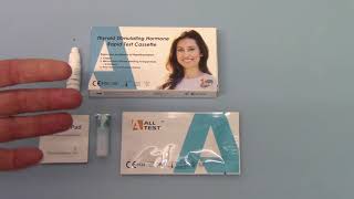 How to test for an under active Thyroid with the ALLTEST TSH test kit [upl. by Yoko]