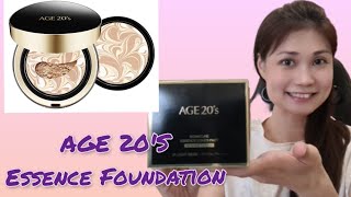 Age20s Signature Essence Cover Pact foundation [upl. by Nelg]