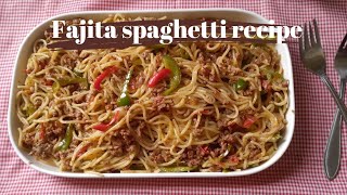 Fajita spaghetti By Eastern Food Recipes [upl. by Bradan]