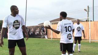 Amazing skills during filming of Guinness Football Challenge [upl. by Rotceh]