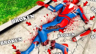 SpiderMan 1000 bones breaker this videovideo viral like and subscribeSpiderManbreak bone [upl. by Llehsam803]