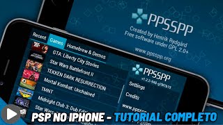 PPSSPP NO IOS  TUTORIAL COMPLETO DO EMULADOR DE PSP PARA IPHONE [upl. by Kosel372]