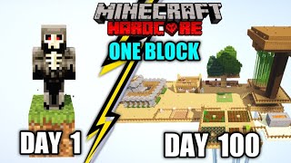 I Survived 100 Days In Minecraft One Block Hindi  LordN Gaming [upl. by Dotty940]