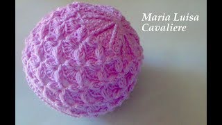 Cappello punto fiocchetti alluncinetto tutorial [upl. by Yenffad]