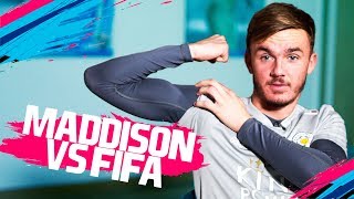 Who is the SLOWEST player at Leicester City  James Maddison vs FIFA 19 [upl. by Aniratac]