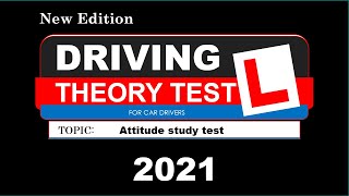 NEW UK DRIVING THEORY TEST PRACTICE TOPIC 2 ATTITUDE 2020 new edition first time pass [upl. by Bibi491]