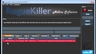 How to use Roguekiller for virus and malware removal [upl. by Elorac492]