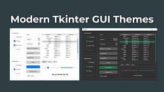 Modern Tkinter GUIs with Themes  Modern Python GUI [upl. by Martino814]