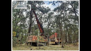 ECR Minerals PLC AIMECR Technical Director Adam Jones at Davey Road prospect Creswick [upl. by Hcardahs995]