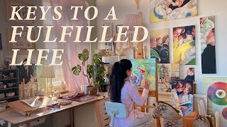 Cultivate a Mind to Mastery amp Full Potential ☀️ Gouache amp Oil Painting Making Watercolor 🎨 Art Vlog [upl. by Bolan]