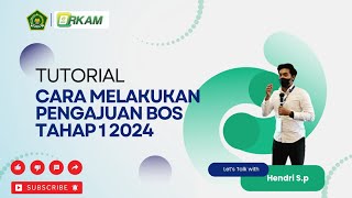 TUTORIALcara melakukan pengajuan BOS tahap 1 TA 2024 [upl. by Yanttirb]