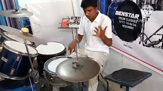 ඩ්‍රම්ස් පුහුණුව මුලසිට Benstar Drum Class Negombo 0777 74 84 94 Drum [upl. by Flossie]