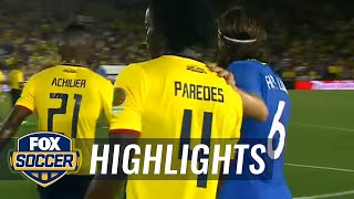 Brazil vs Ecuador  2016 Copa America Highlights [upl. by Seligmann]