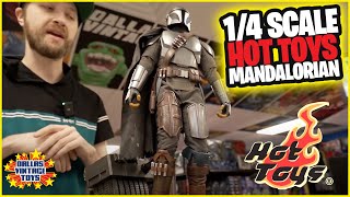 REVIEW Hot Toys Star Wars Mandalorian And Grogu Deluxe 14 Scale Figure Set QS017 [upl. by Metcalf]